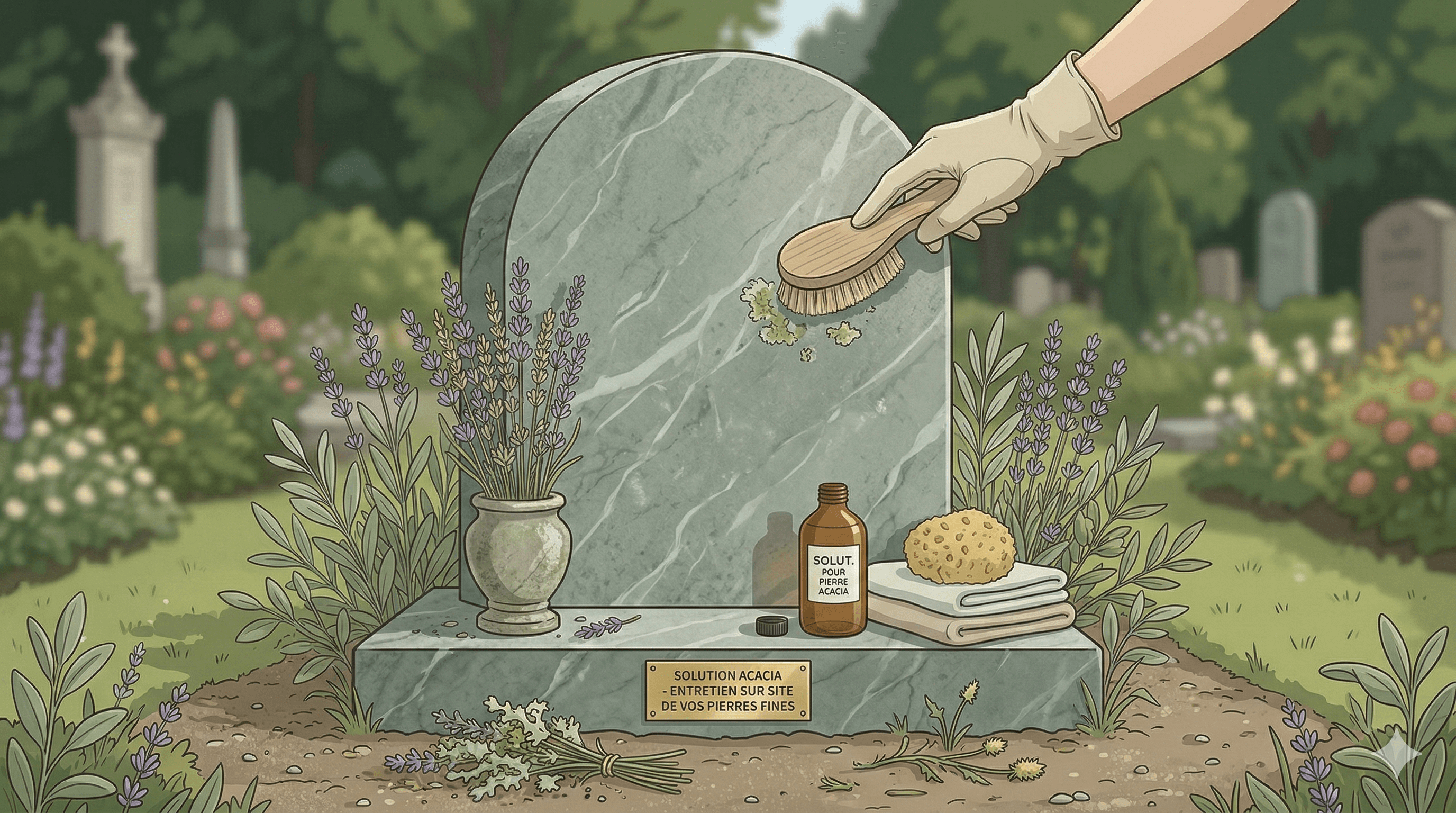 Entretien au cimetière