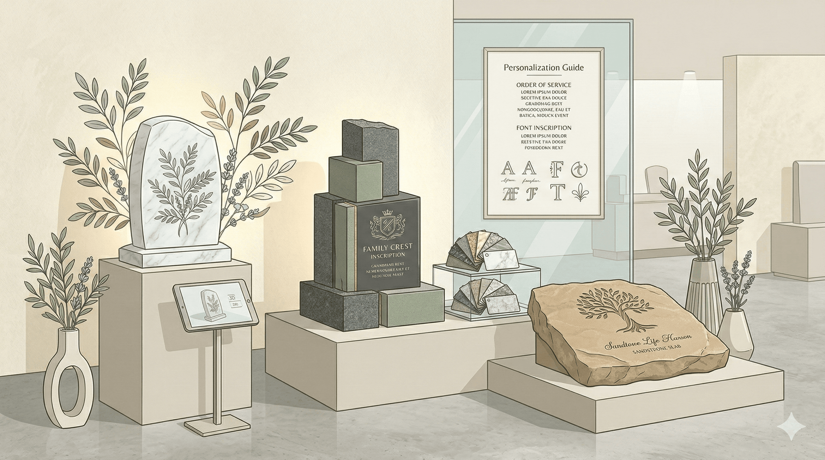 Plan de monument, personnalisation